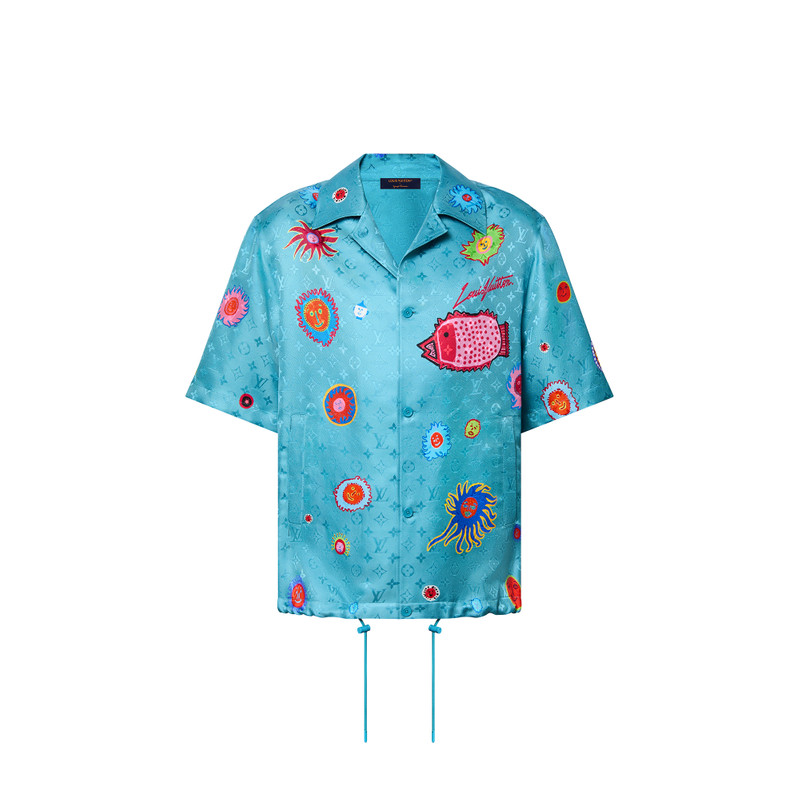 LV x YK Monogram Faces Short Sleeve Shirt 1
