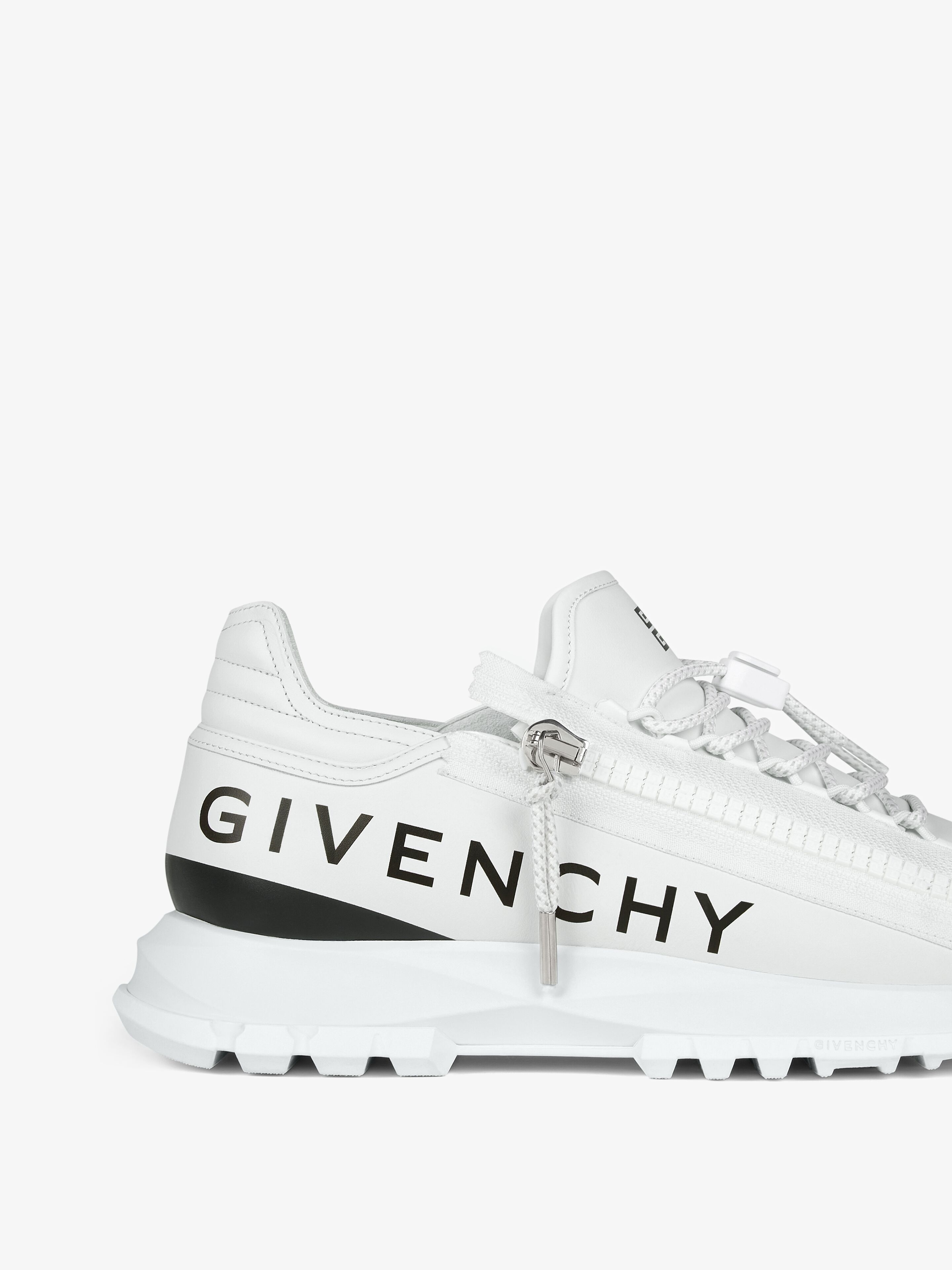 Givenchy SPECTRE RUNNER SNEAKERS IN LEATHER WITH ZIP | REVERSIBLE