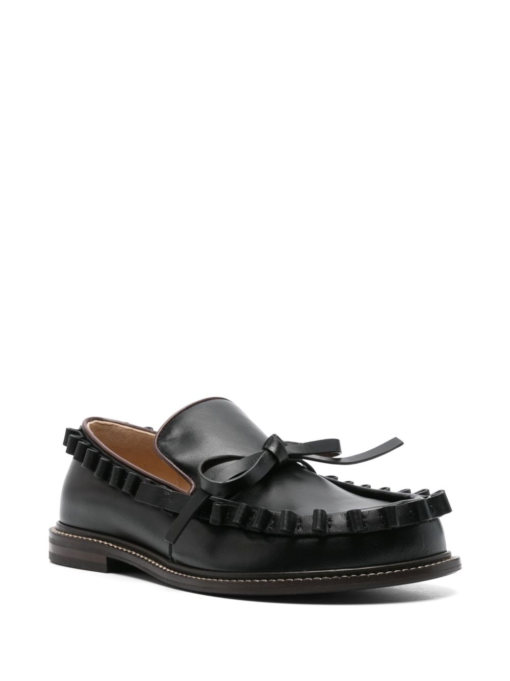ruffle-detail loafers - 2