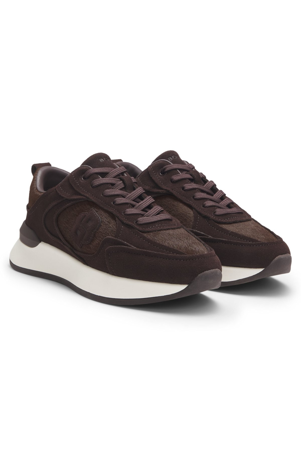 TRAINERS IN SUEDE AND CALF-HAIR LEATHER - 2