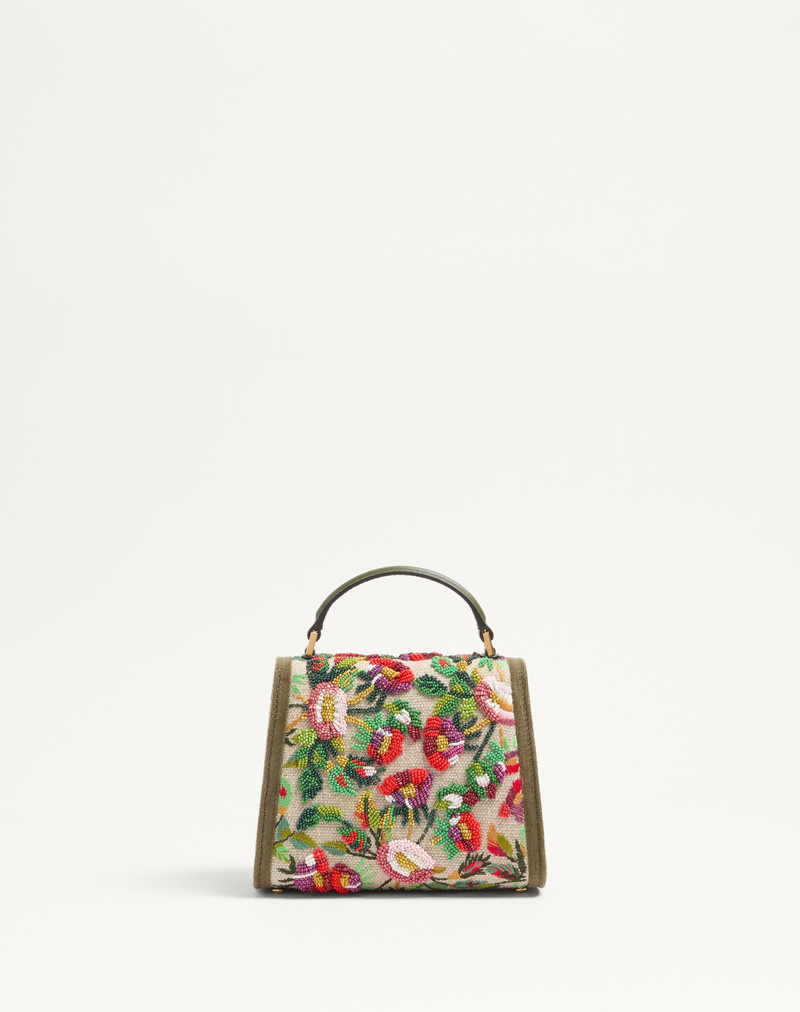VALENTINO GARAVANI VSLING MINI EMBROIDERED HANDBAG WITH JEWEL LOGO 5