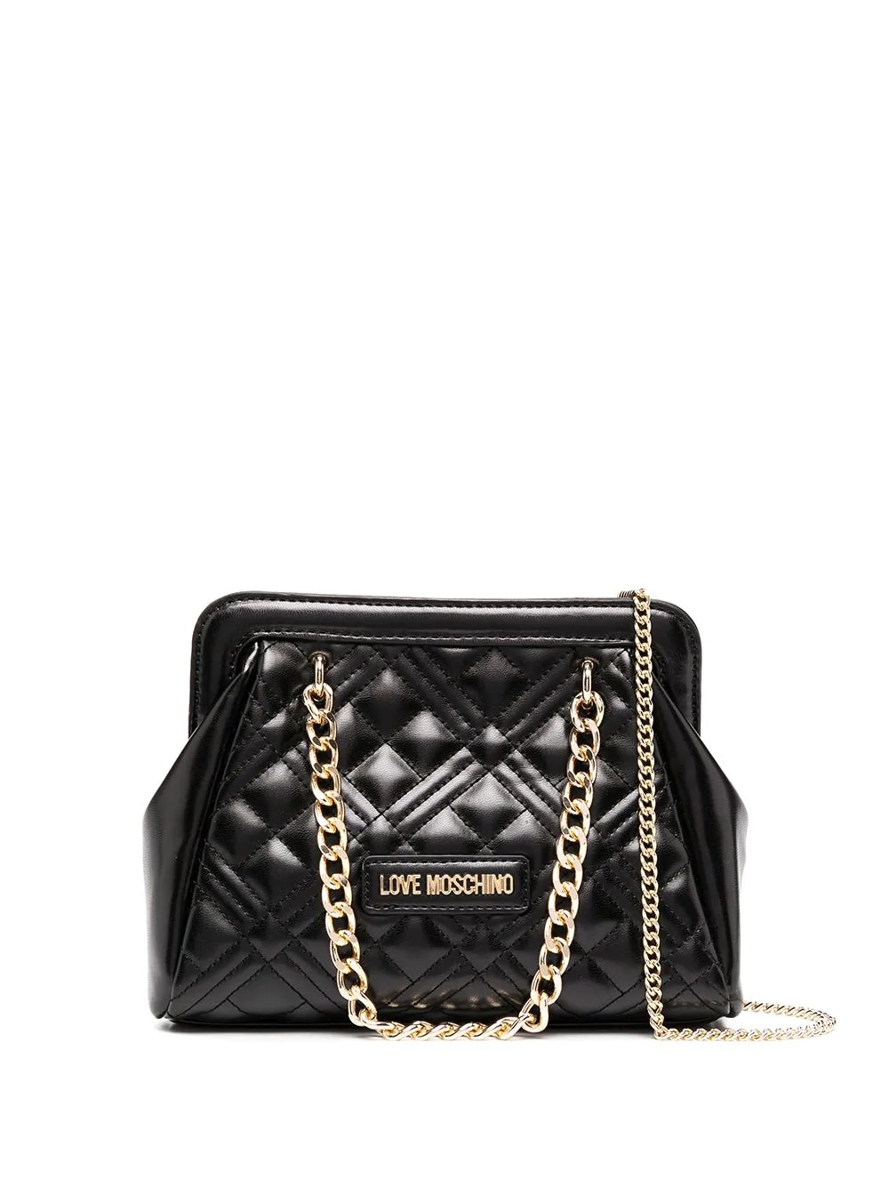 quilted mini logo bag - 1