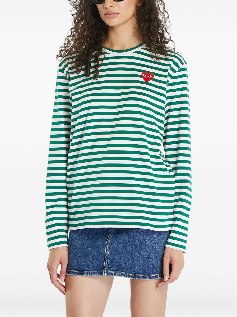logo-patch cotton T-shirt - 2