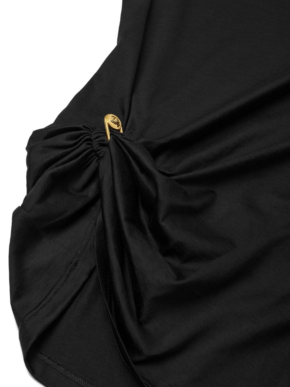 safety-pin draped T-shirt - 3
