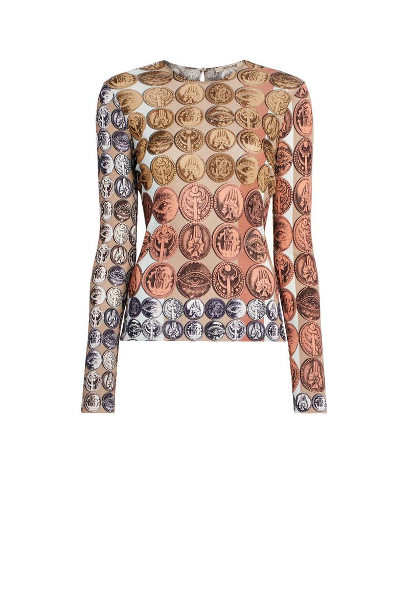Stripes & Coins long sleeve top 1