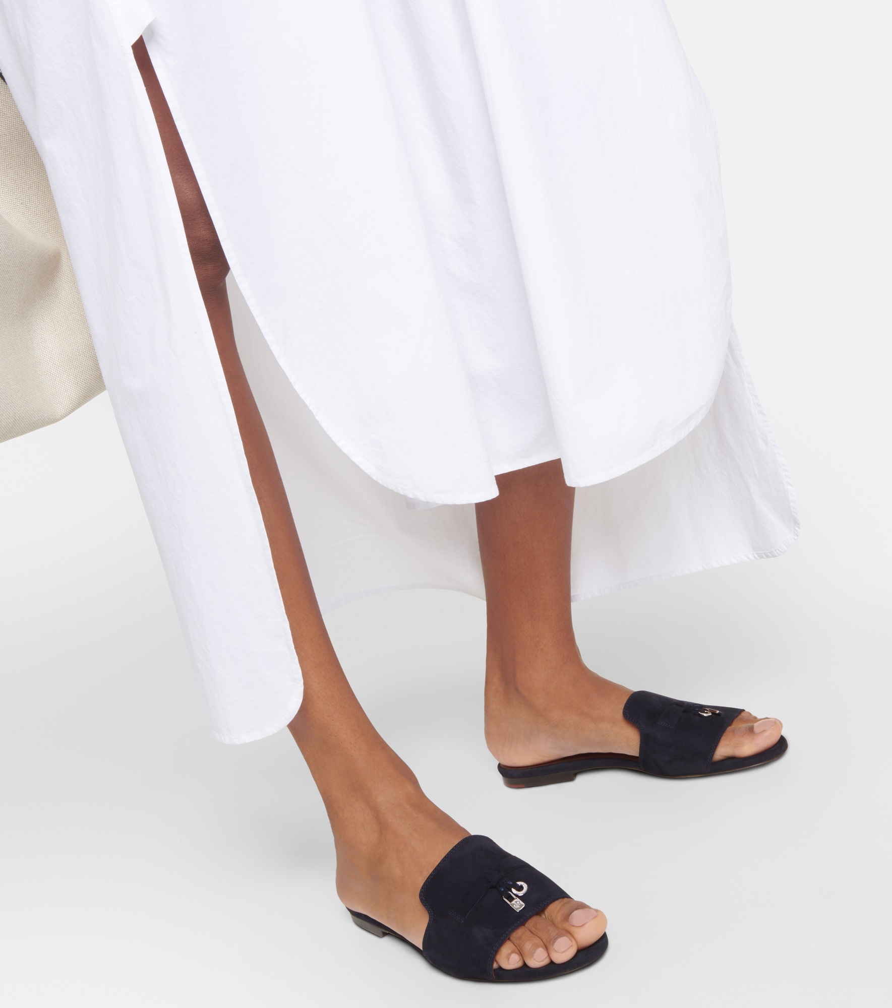 Summer Charms suede slides - 3