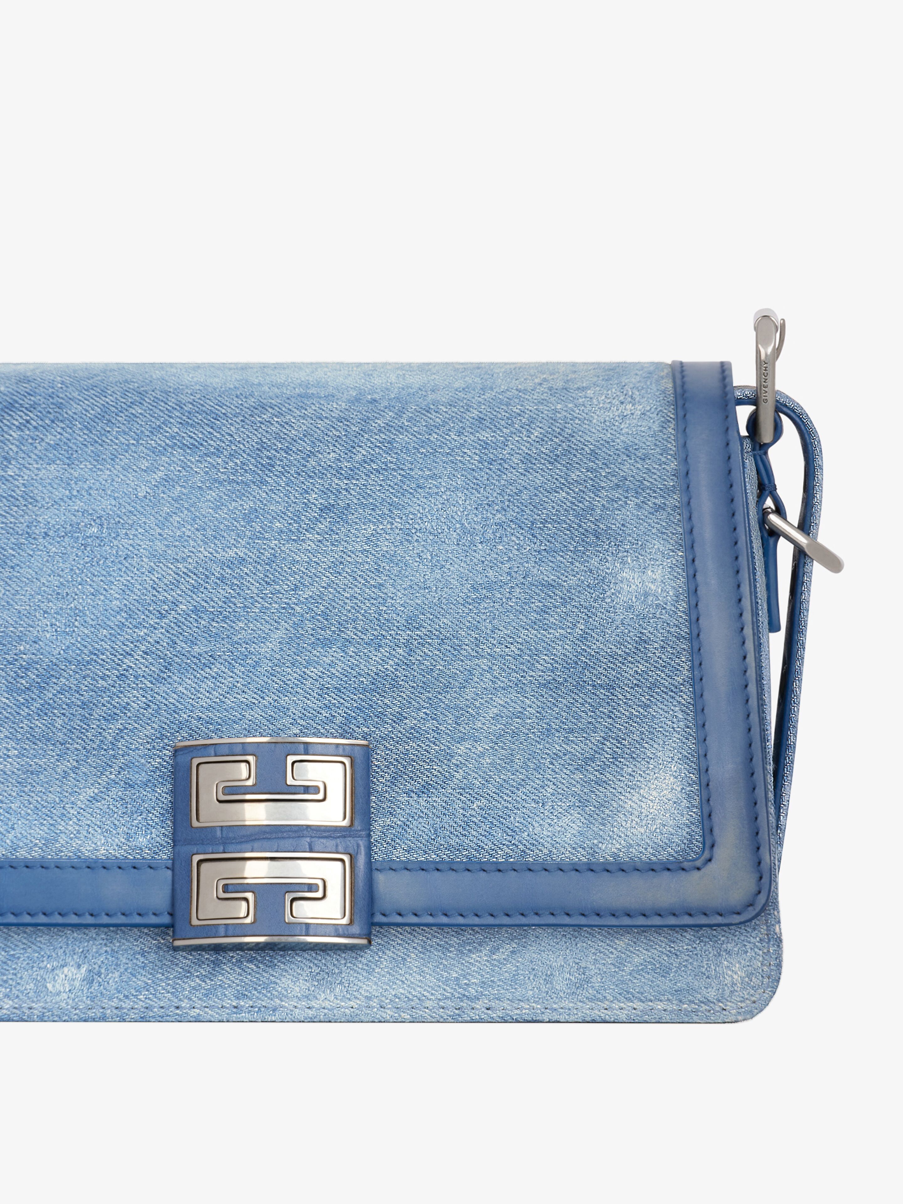 MEDIUM 4G CROSSBODY BAG IN DENIM - 7