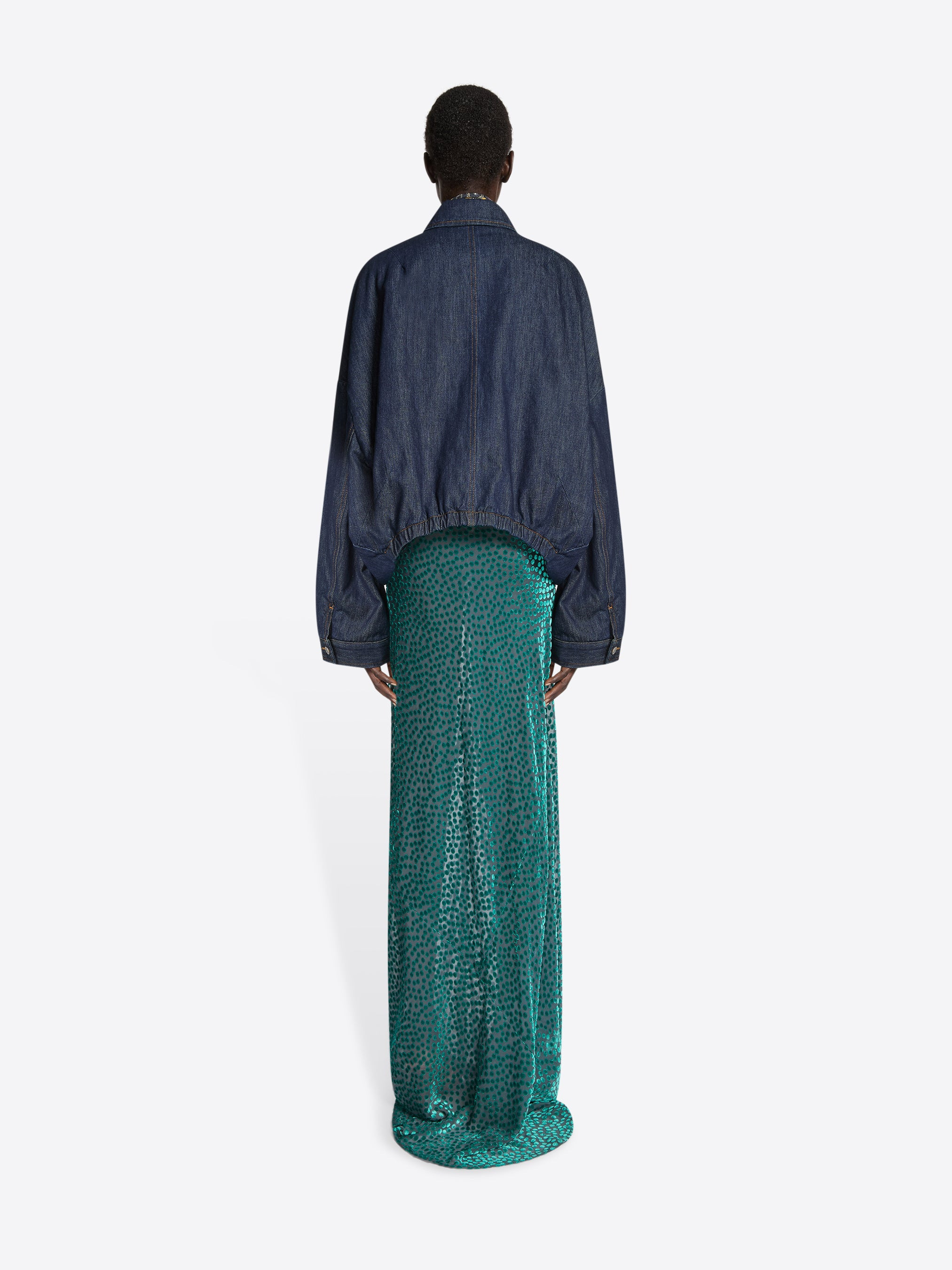 LONG DRAPED SKIRT - 4