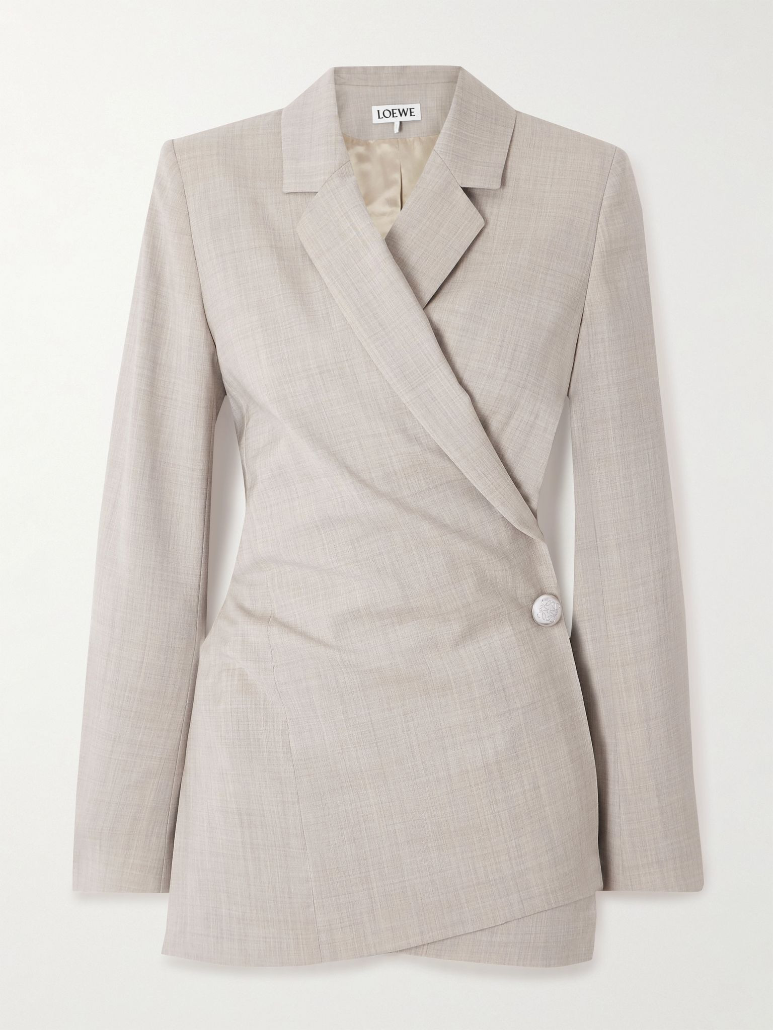 Wool wrap blazer Neutral - 1