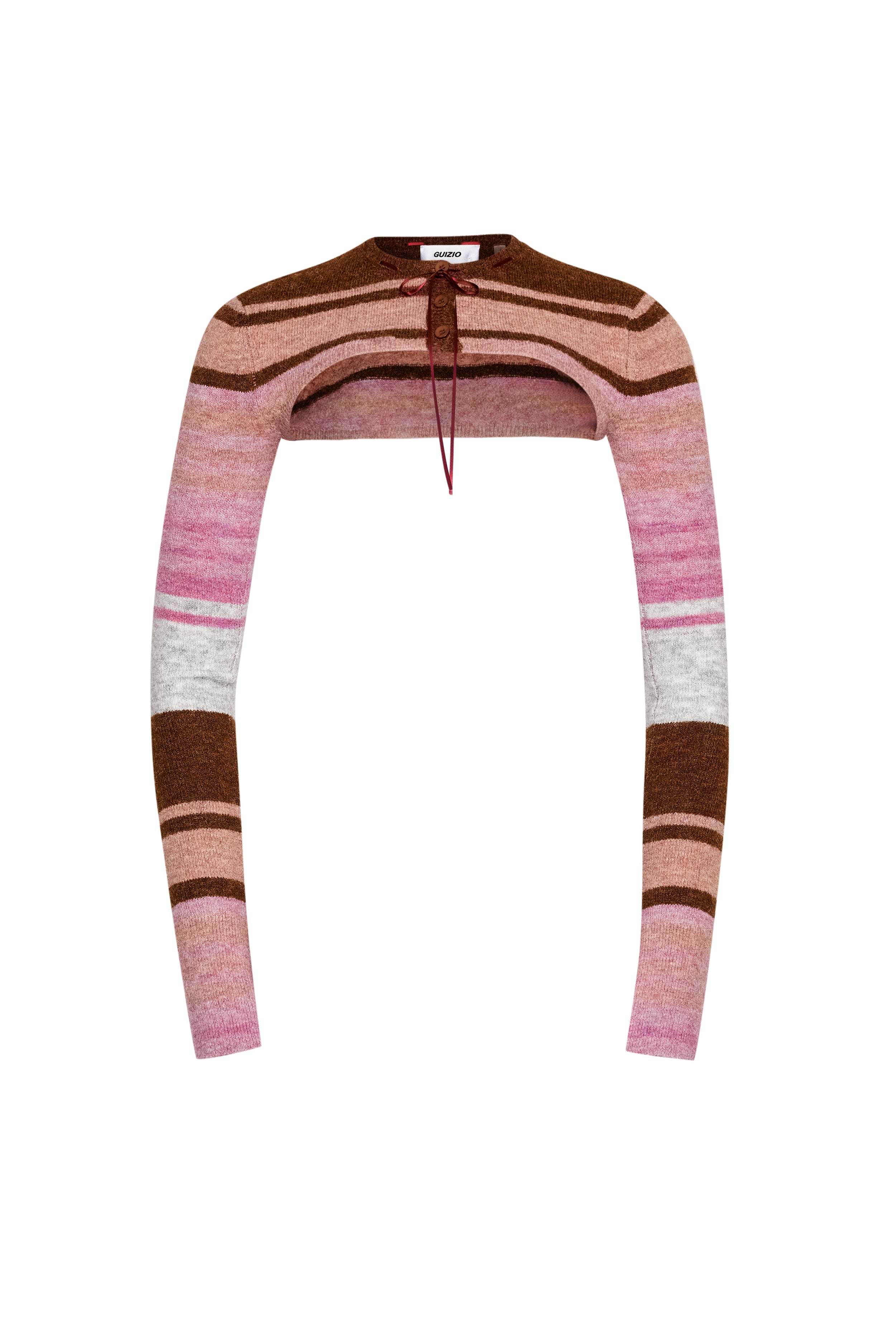 MICRO CARDIGAN IN MELANGE - 1