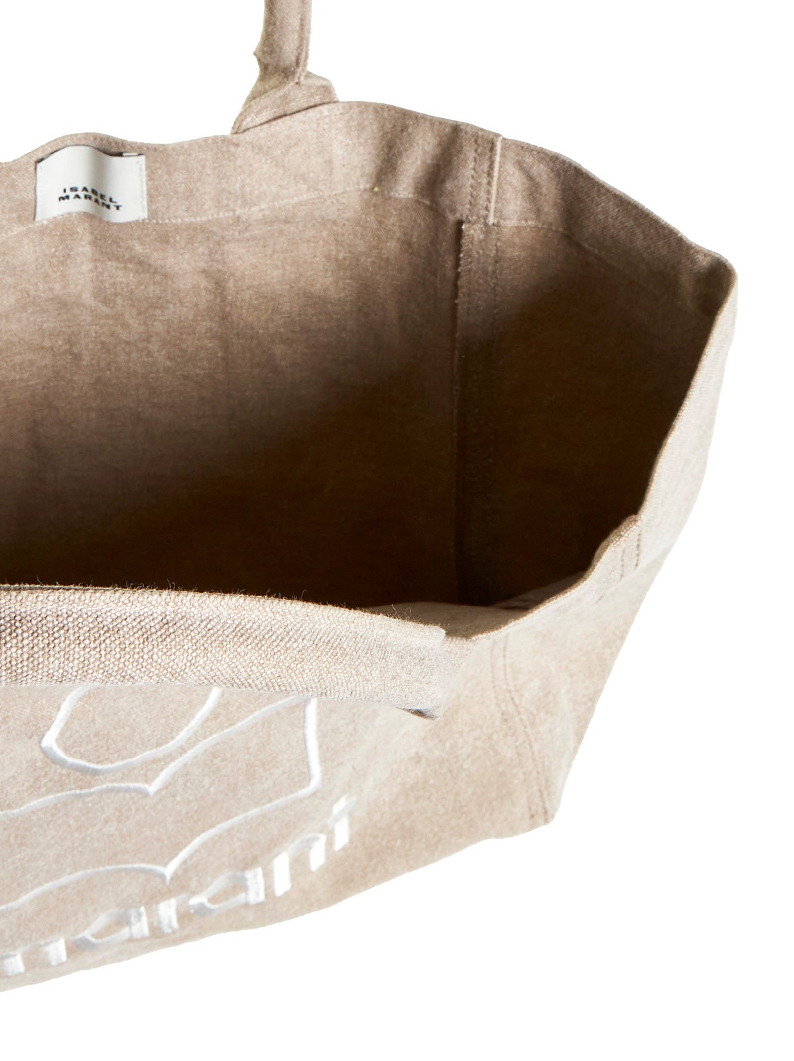 Isabel Marant Women Small Yenky Faded Cotton Bag With Logo - 5