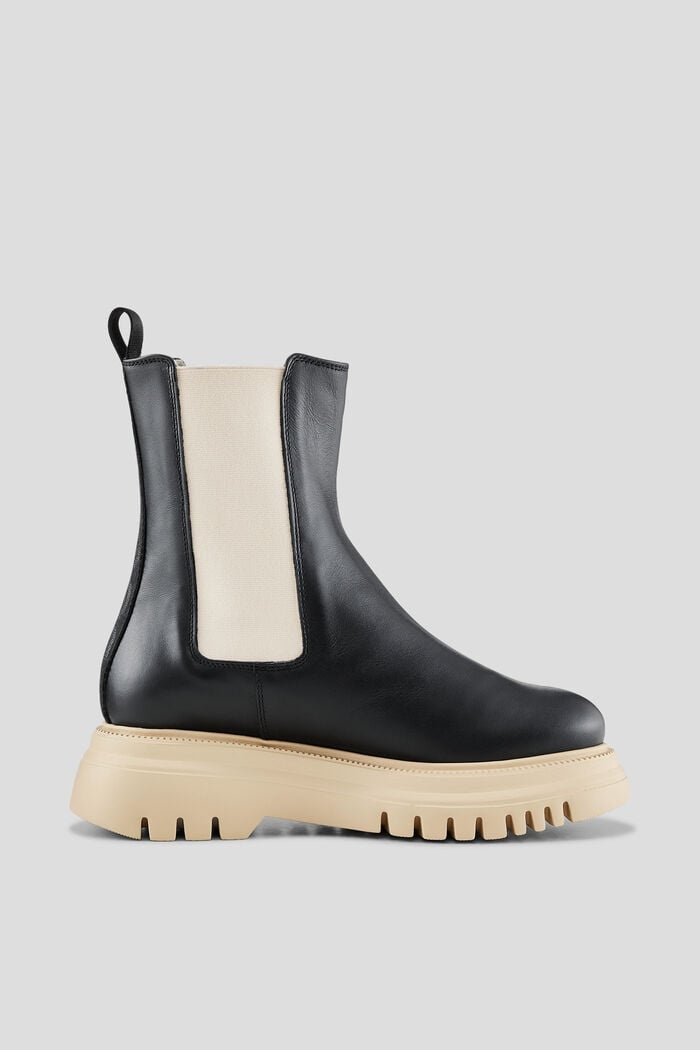 Graz Chelsea boots in Black/Beige - 2