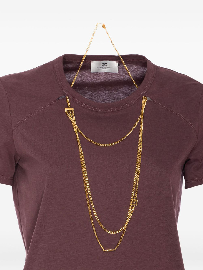 chain-detail T-shirt 3