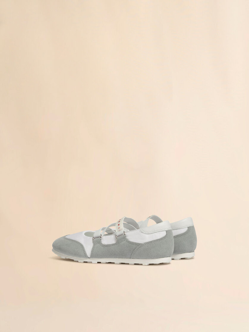 Marni SOCCER RETRO GREY BALLERINA TRAINERS outlook