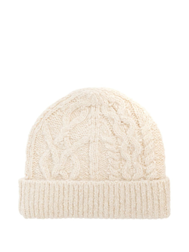 Isabel Marant cable-knit beanie hat outlook