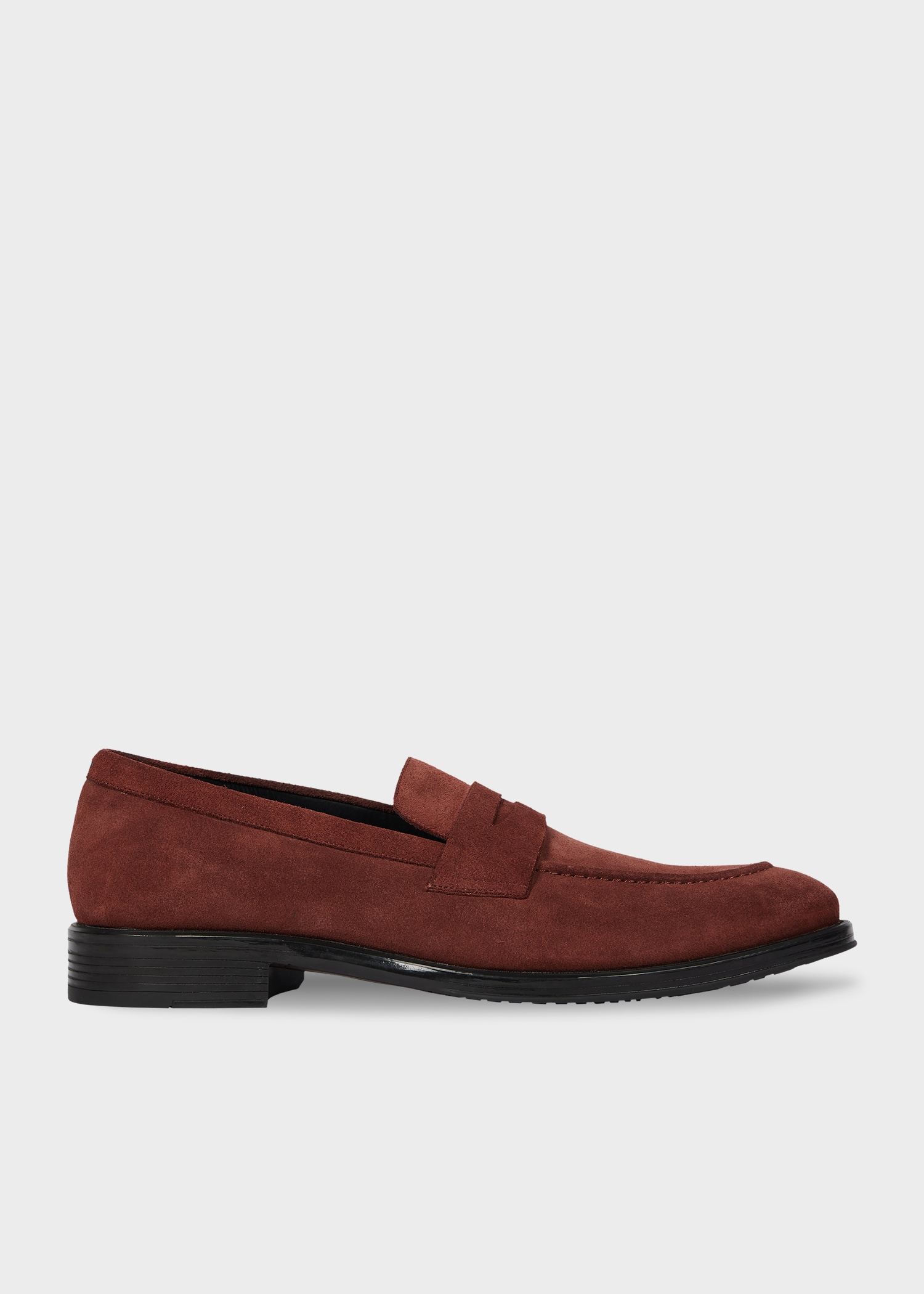 Brick Red Suede 'Pierce' Loafers - 1