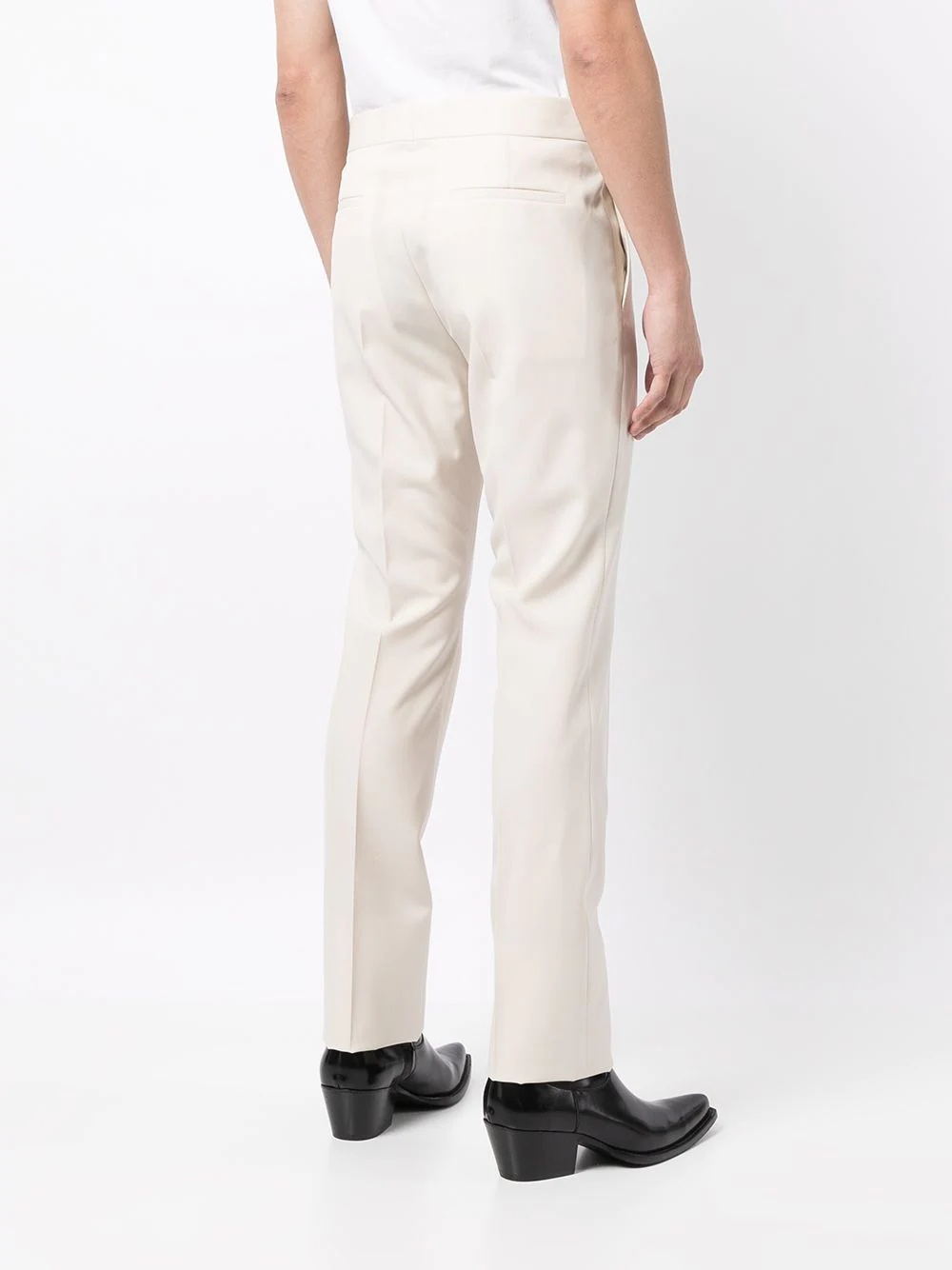 chain-link tailored trousers - 4