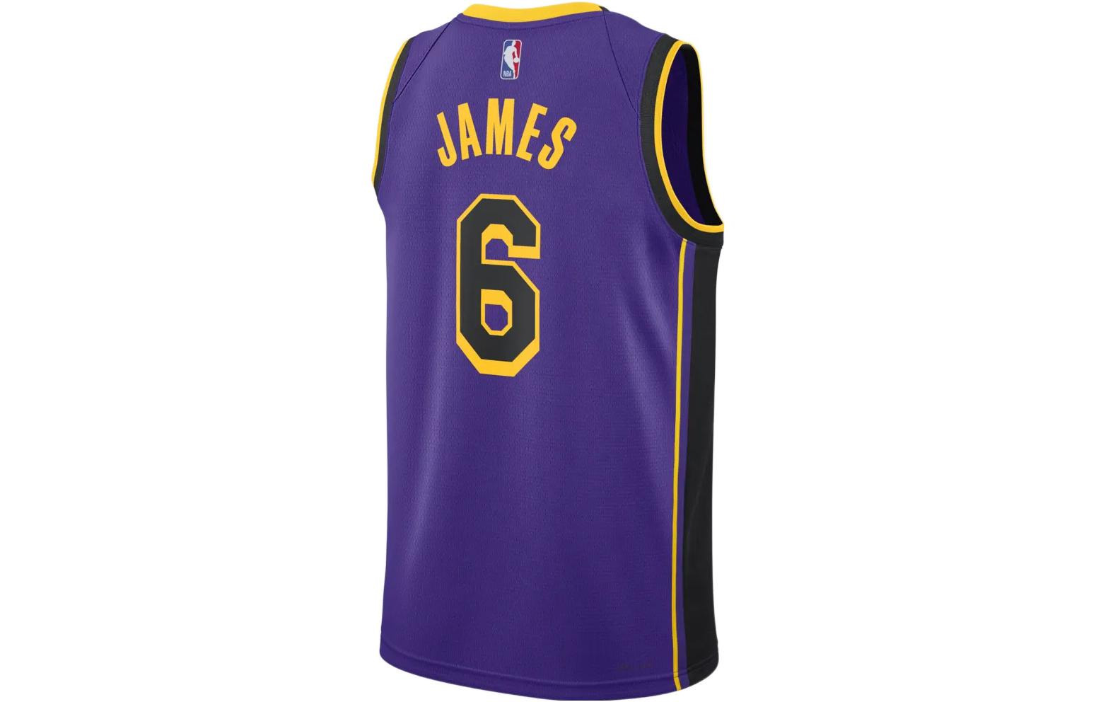 Nike Dri-FIT NBA Los Angeles Lakers Lebron James Statement Edition 2022/23 Swingman Jersey DO9530-50 - 3