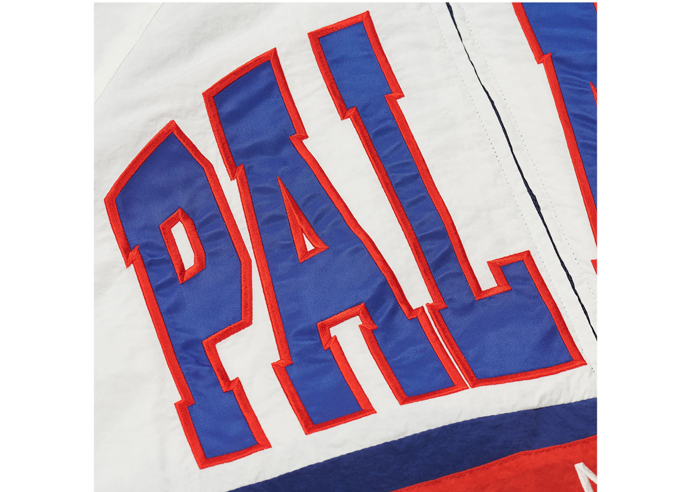 Palace Breakout Half Zip Bomber White/Navy - 3