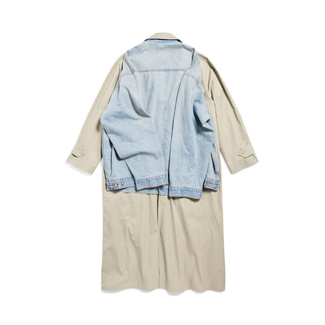 Women's Hybrid Carcoat in Beige - 6