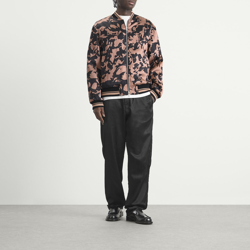 Dries Van Noten Dries Van Noten Abstract Floral Satin Reversible Bomber outlook