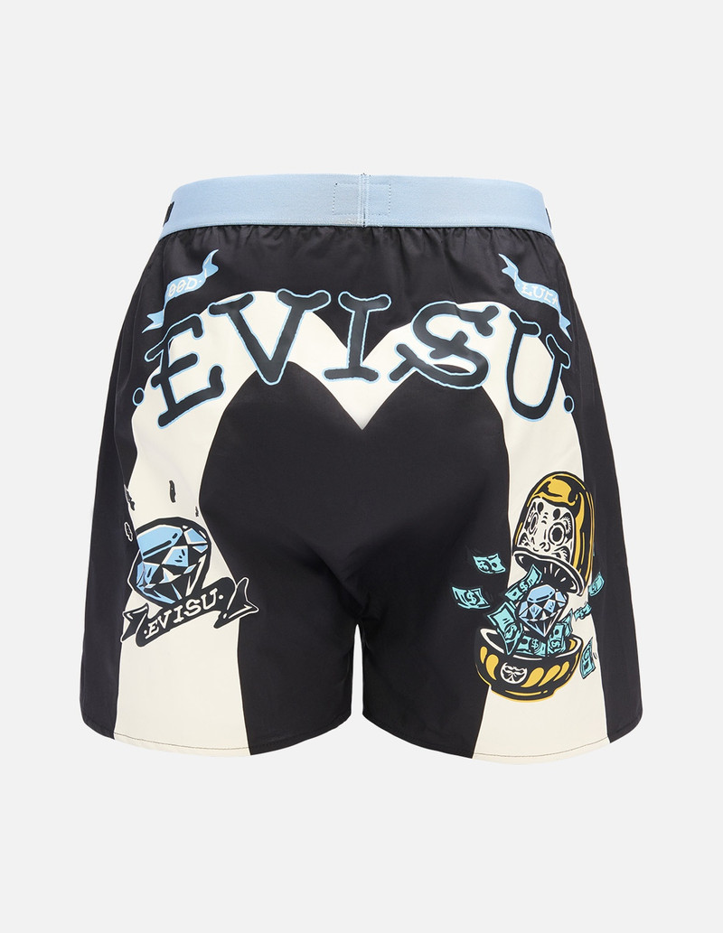 DIAMOND DARUMA AND DAICOCK PRINT BOXERS SHORTS 1