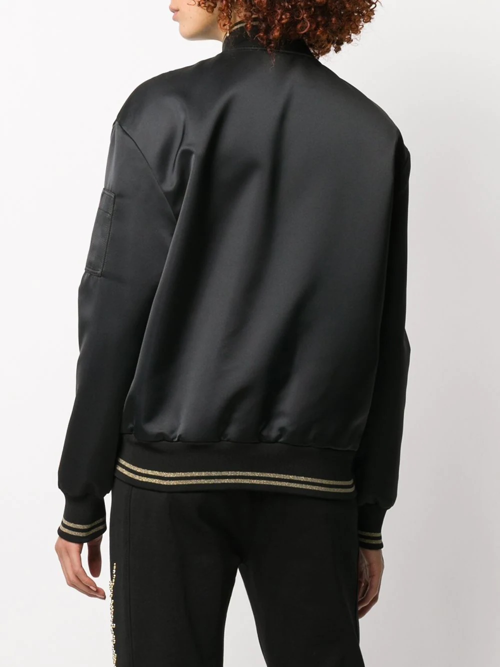 safety pin detail bomber jacket - 4