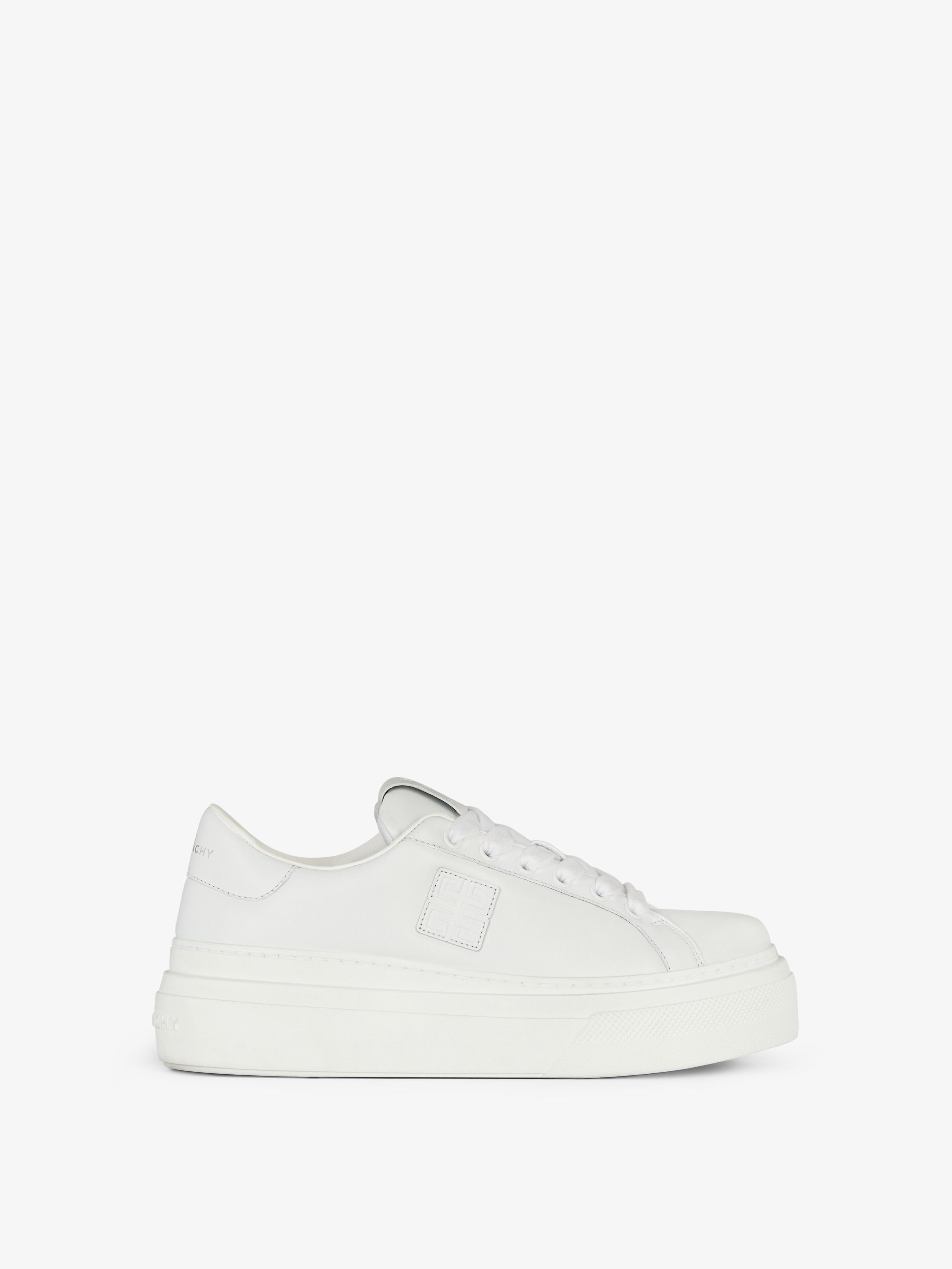 CITY PLATFORM SNEAKERS IN LEATHER - 1