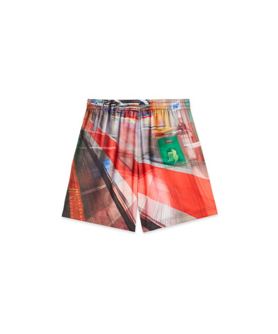 MSGM MSGM x Google Pixel "Daily Metro" print All-over Shorts outlook