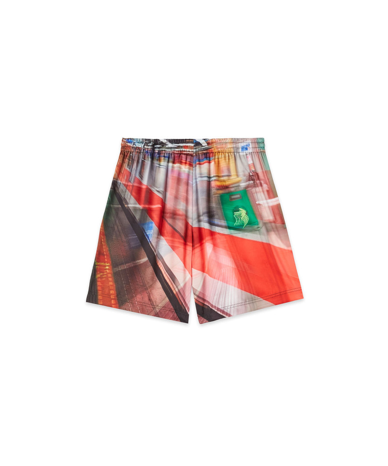 MSGM MSGM x Google Pixel "Daily Metro" print All-over Shorts outlook
