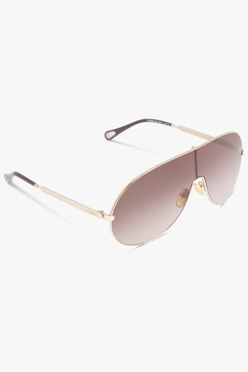 CH0283S AVIATOR FRAMELESS SUNGLASSES | BROWN/GOLD - 2