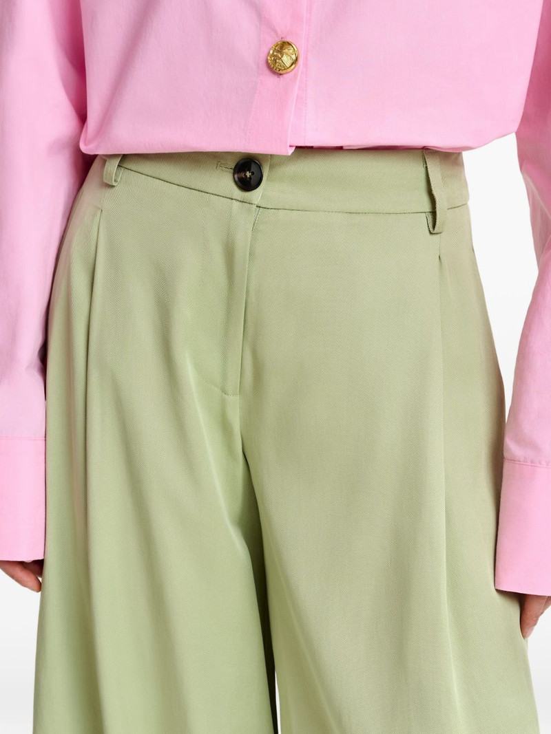 pleated wide-leg trousers 7