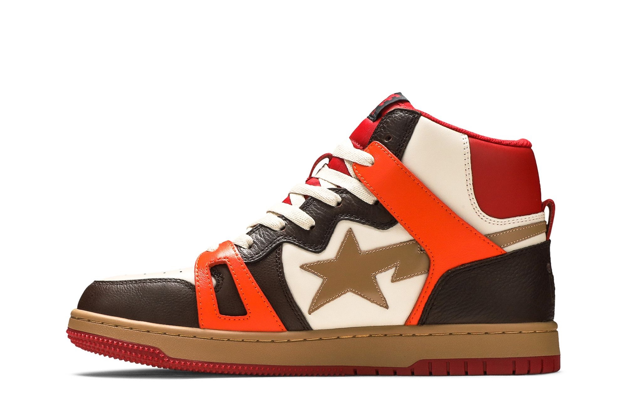 Bape Sta 93 HI 'Red Orange Light Sand' - 3