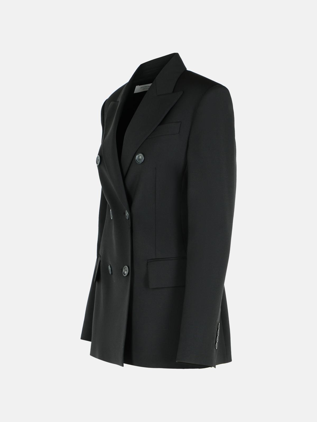 'ADAMO' BLACK VIRGIN WOOL BLAZER - 2