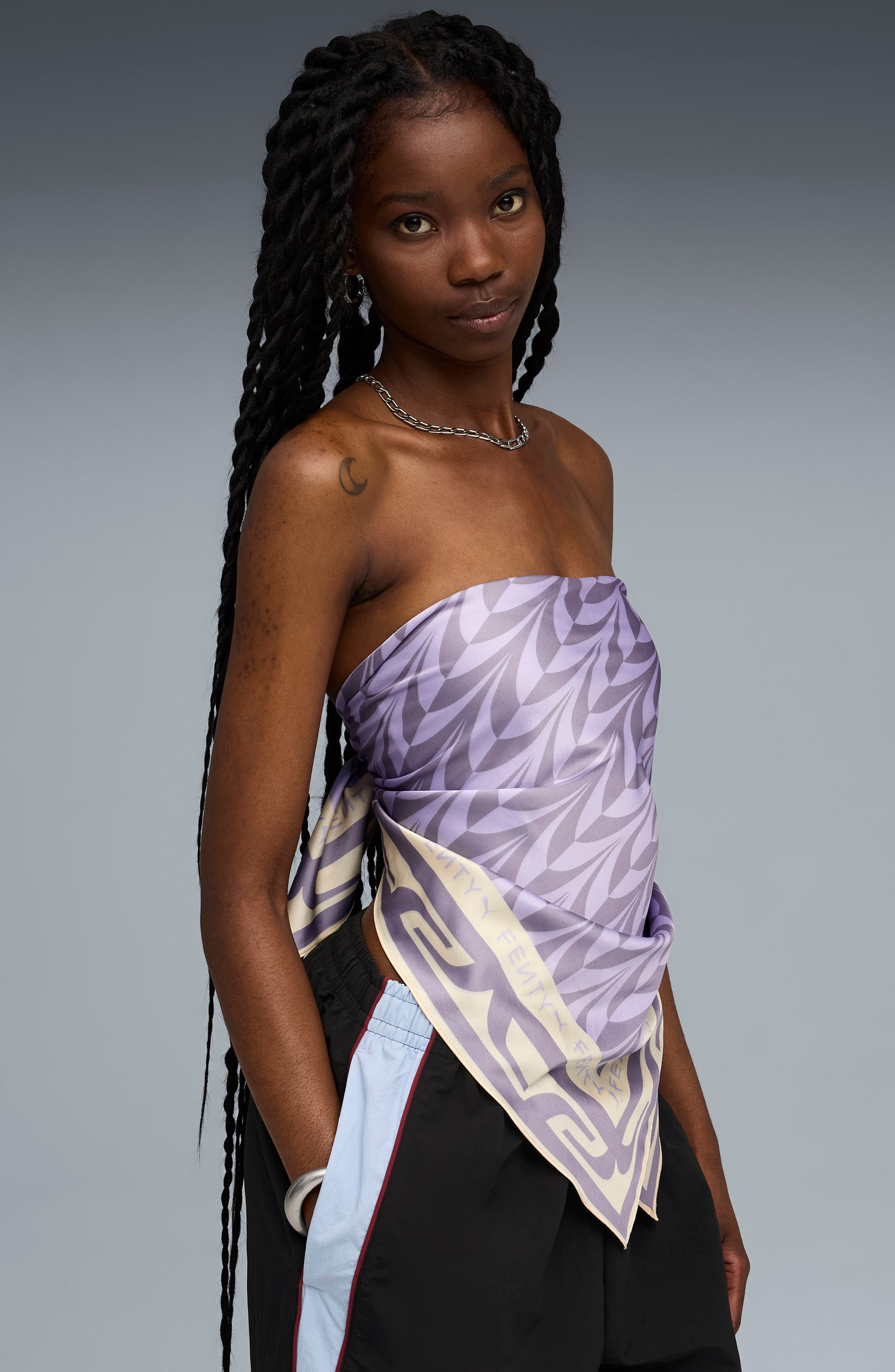 PUMA x Fenty Scarf in Pale Plum/Alpine Snow at Nordstrom - 3