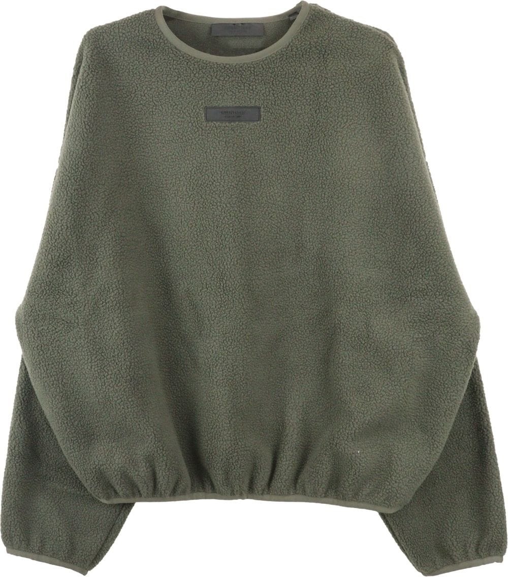 logo-appliquÃ© fleece-texture sweatshirt - 1