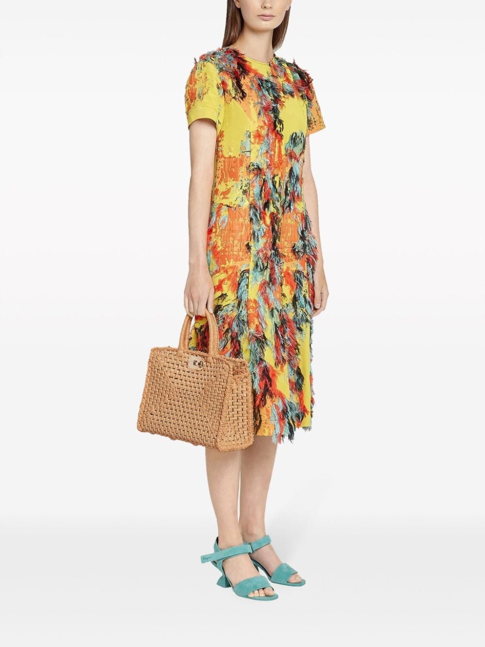 Studio Box raffia tote bag - 2