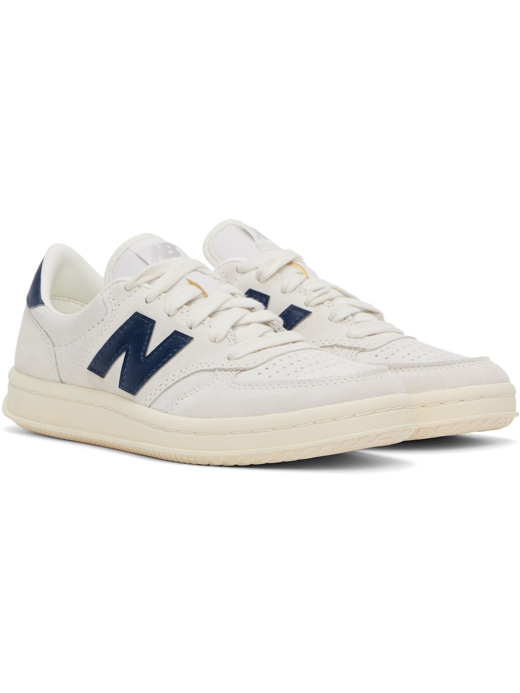 Off-White & Navy T500 Sneakers - 4