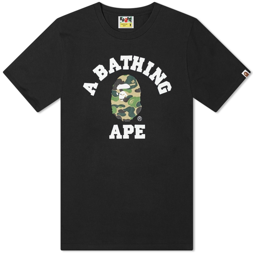 A Bathing Ape ABC Camo College Tee - 1