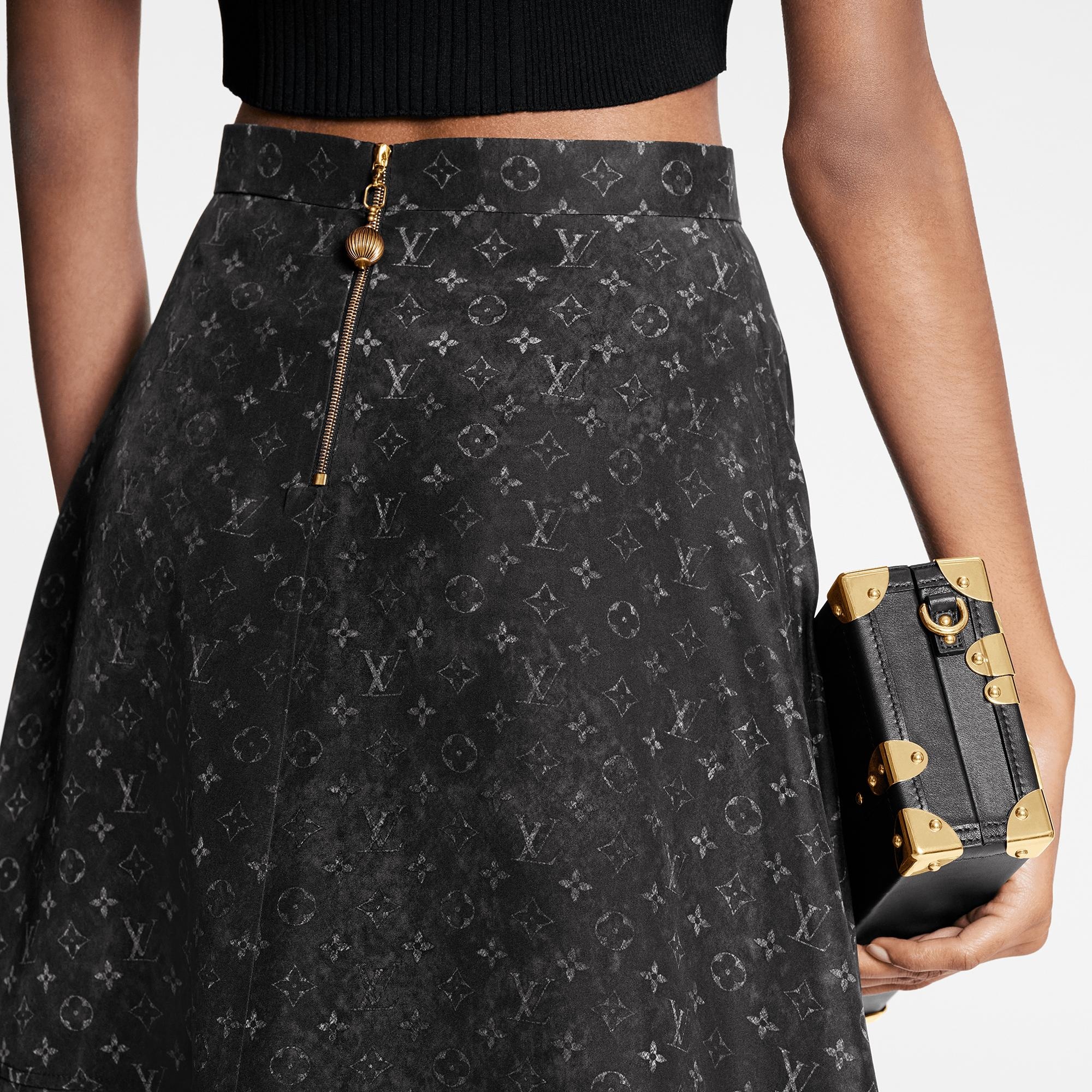 Monogram Cloud Pleat Detail Skirt - 5