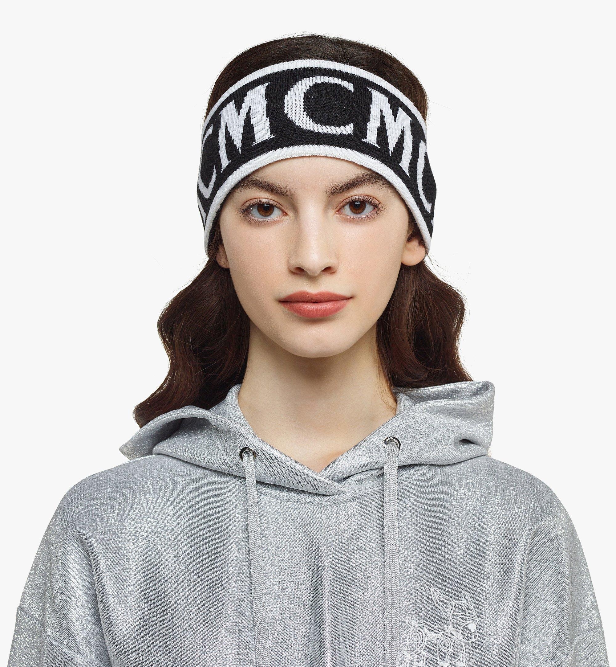 MCM Monogram Jacquard Wool Headband - 2