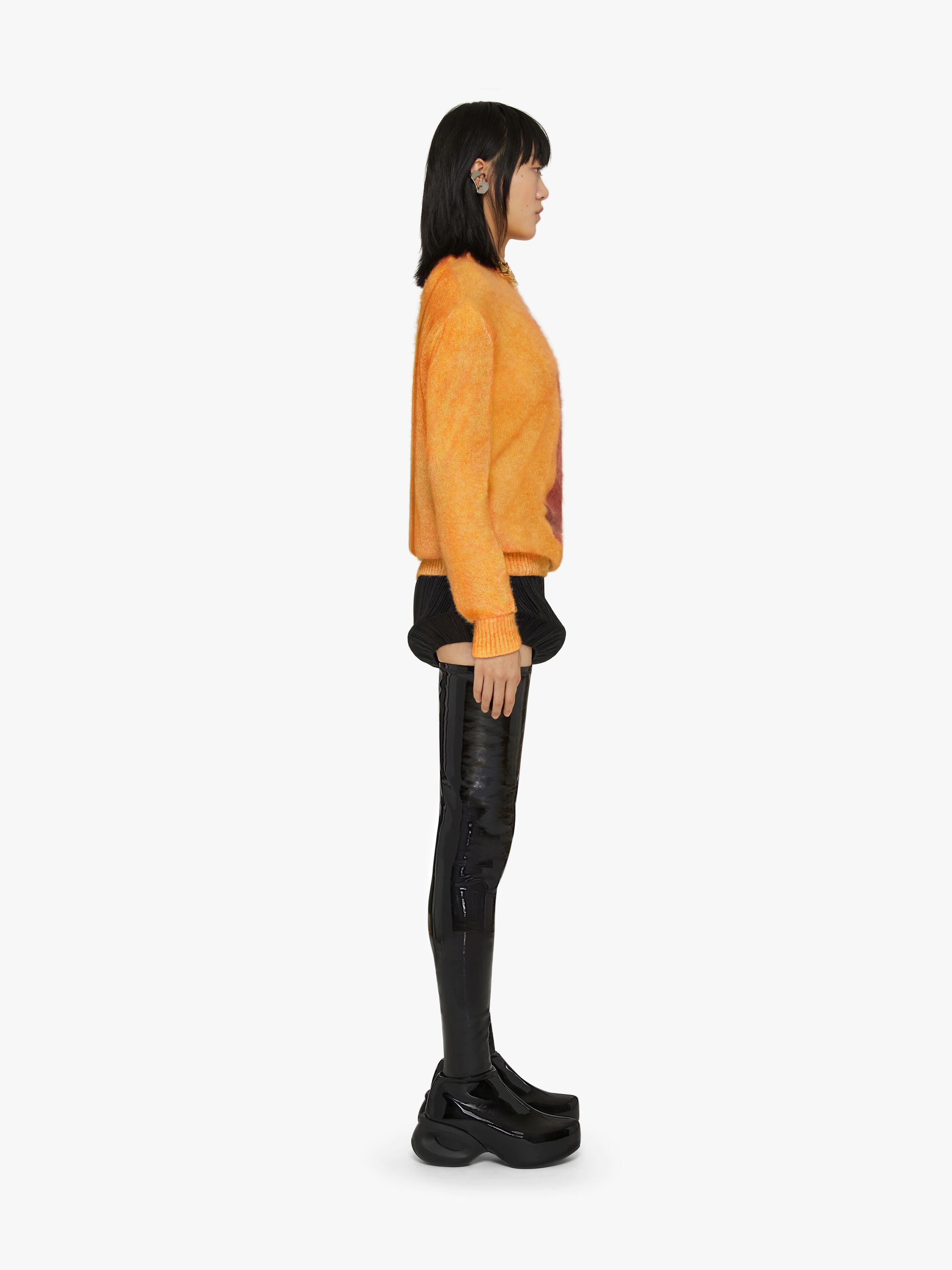 OVERSIZED SWEATER IN WOOL WITH CERAMIC PRINTS - 3
