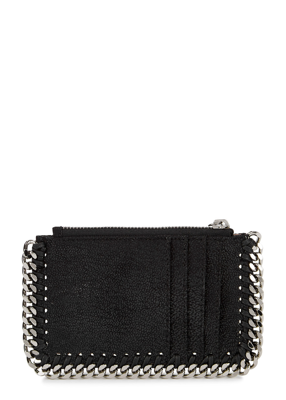 Falabella faux suede card holder - 2
