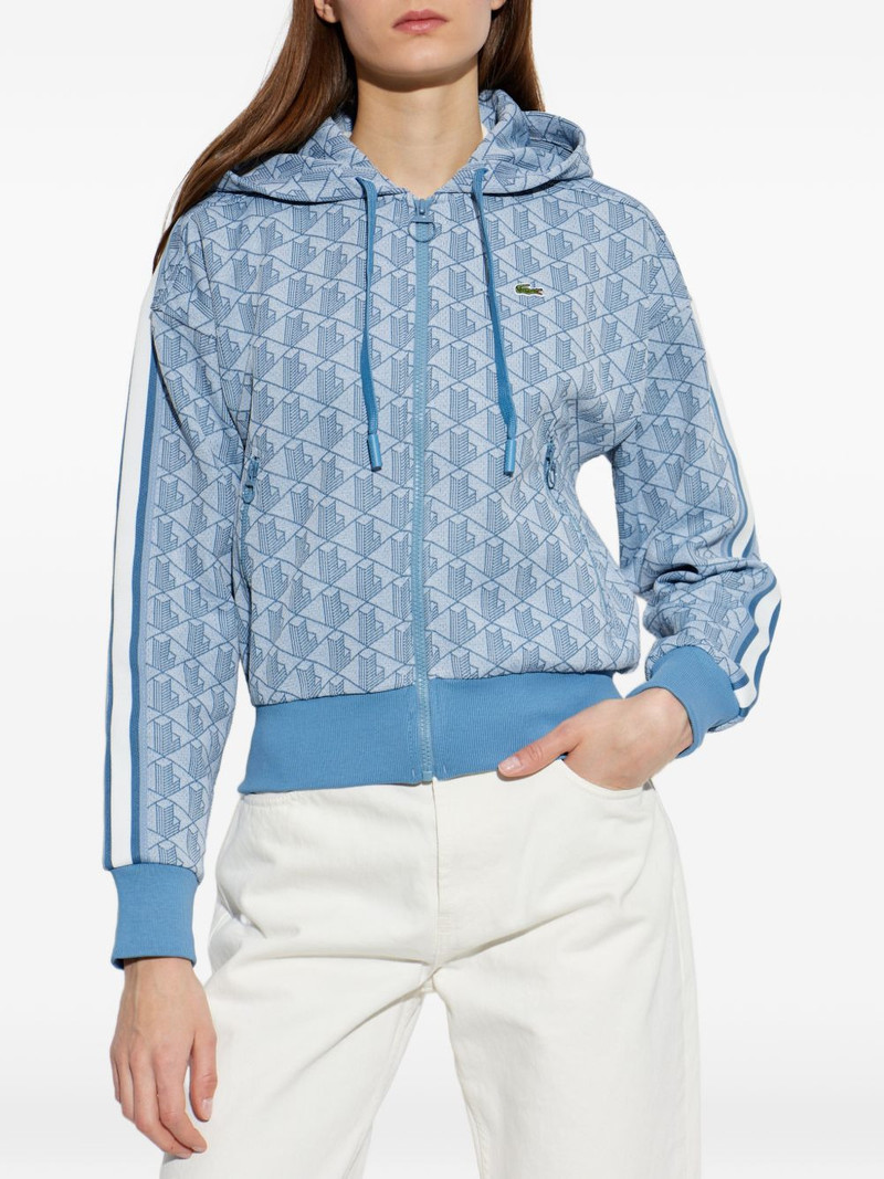 monogram-print zip-up hoodie 3