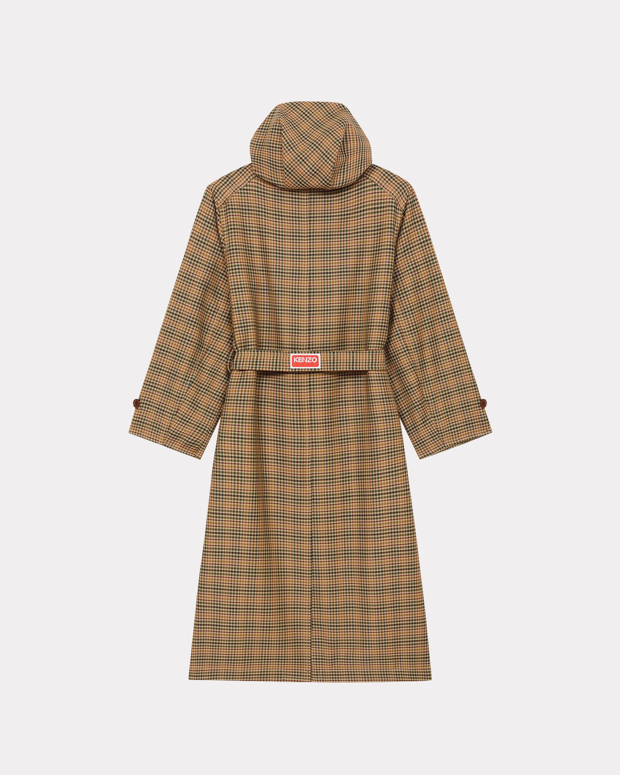 Trench coat with hood