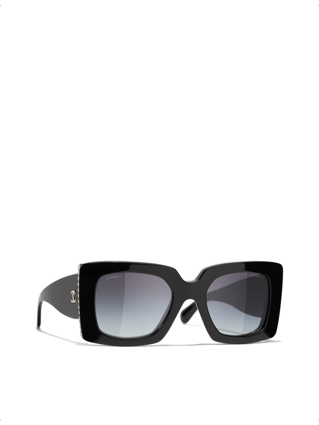 CH5480H square-frame acetate and glass pearl sunglasses - 2