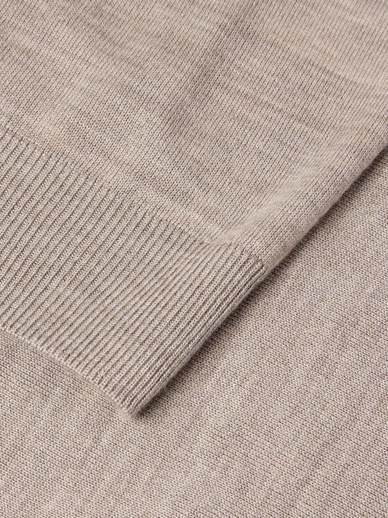 Merino Wool Sweater Beige - 5