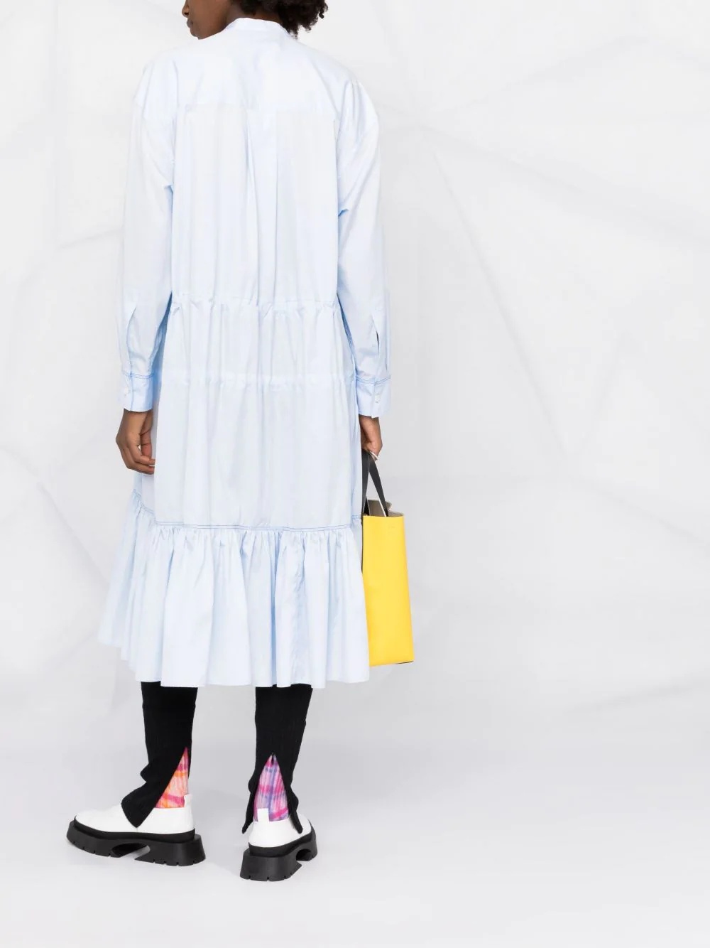 tiered ruched dress - 6