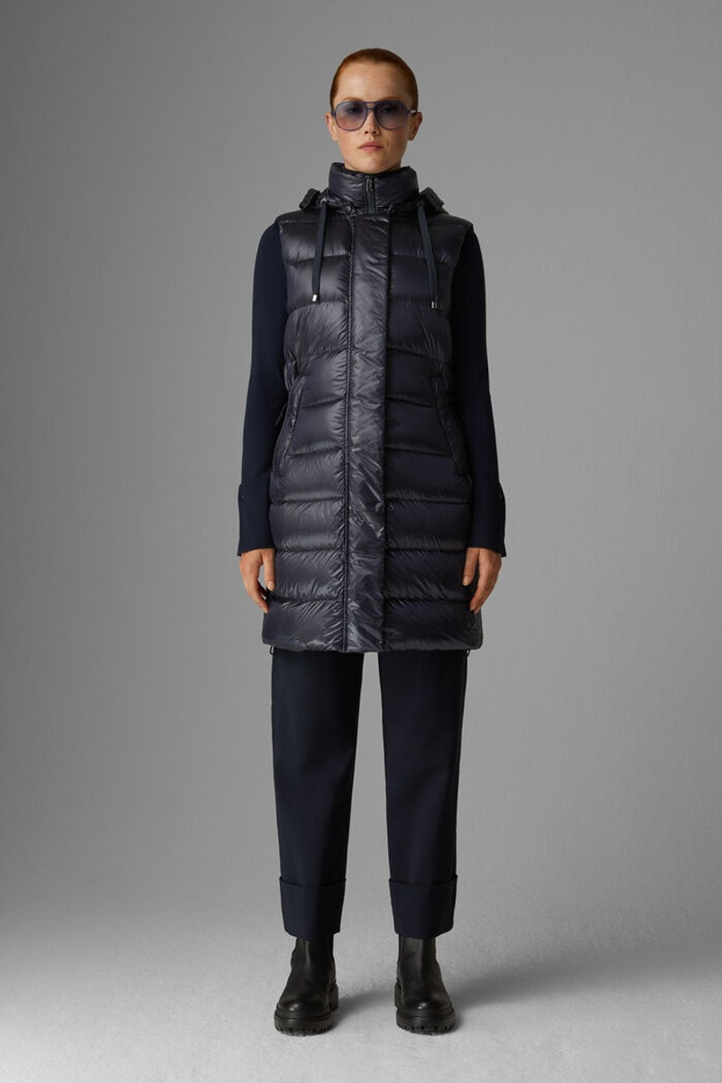 BOGNER Jella Down waistcoat in Navy blue outlook