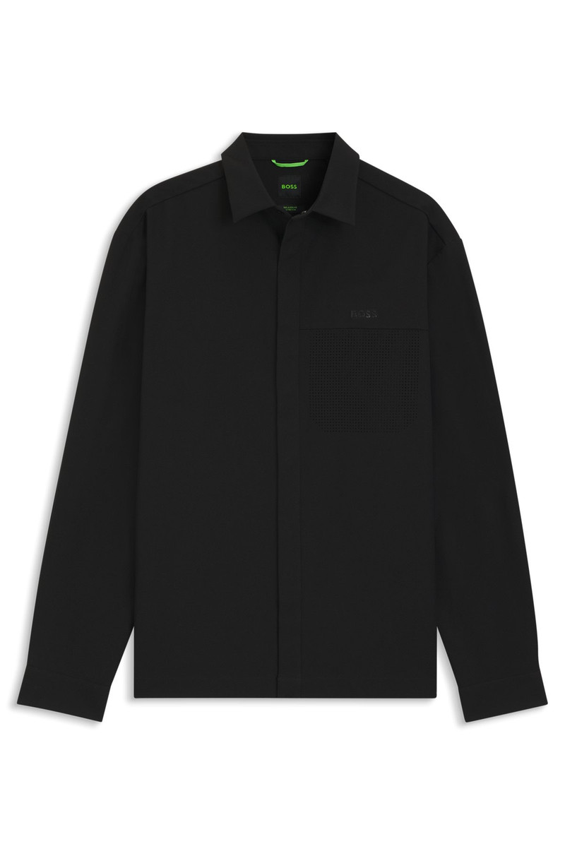 RELAXED-FIT OVERSHIRT IN WATER-REPELLENT TWILL 1